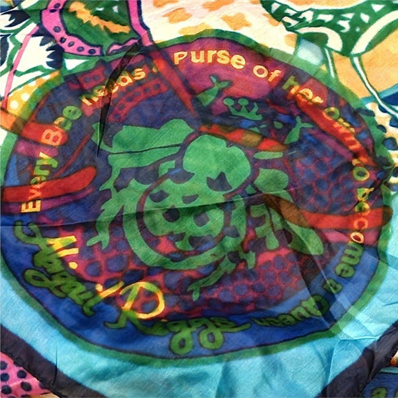 ABIGAIL RIGGS Floral Scarf Go For It Mission Empowerment 2014  Scarf - Picture 8 of 8